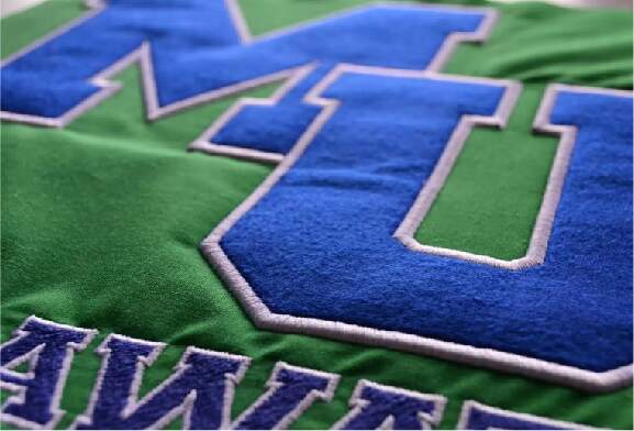 Custom Tackle Twill Lettering Embroidery Service