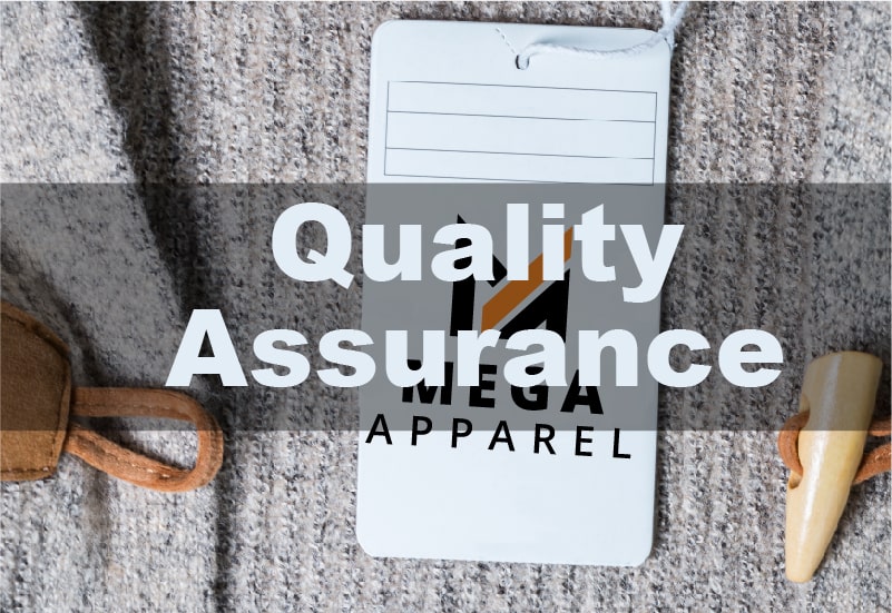 Private Label Clothing Tag on a Sweater With The Words 'Quality Assurance' Written on It