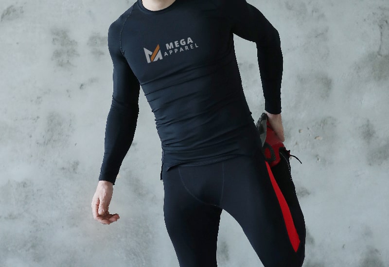 Man in a black shirt and black pants