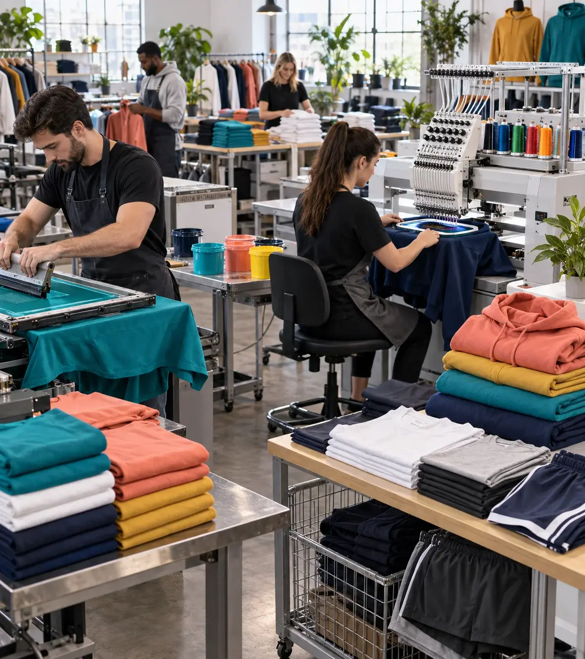 Printing and Embroidery Methods for Sportswear